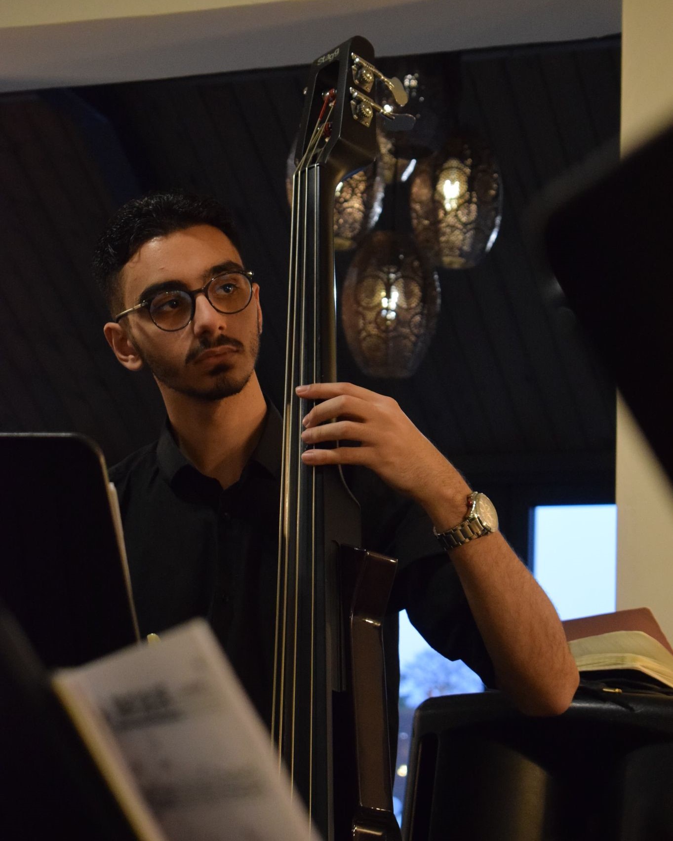 Playing Double Bass